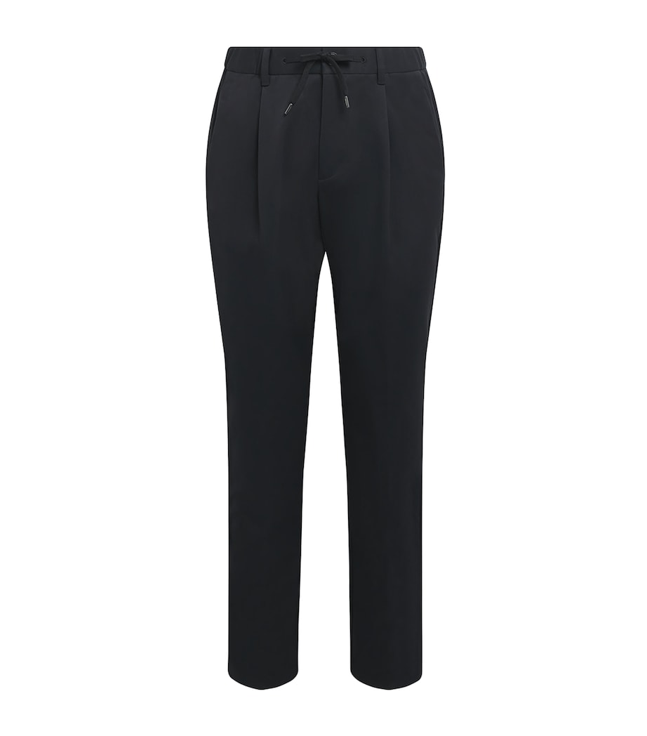 Herno Mens Technical Drawstring Trousers Nero Image 1