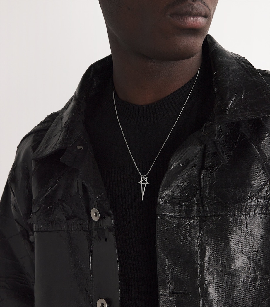 Rick Owens Pentagram Necklace Palladio Image 2