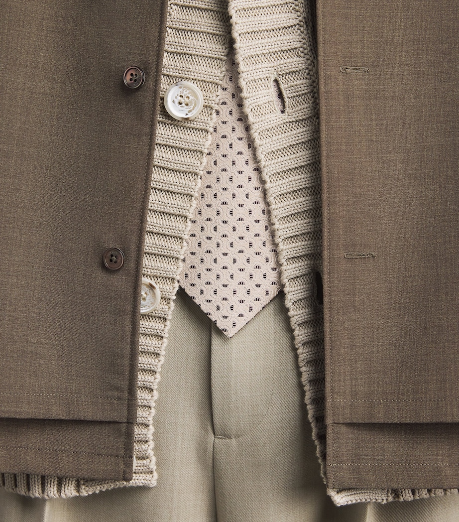 Emporio Armani Silk Wave Jacquard Tie Image 3