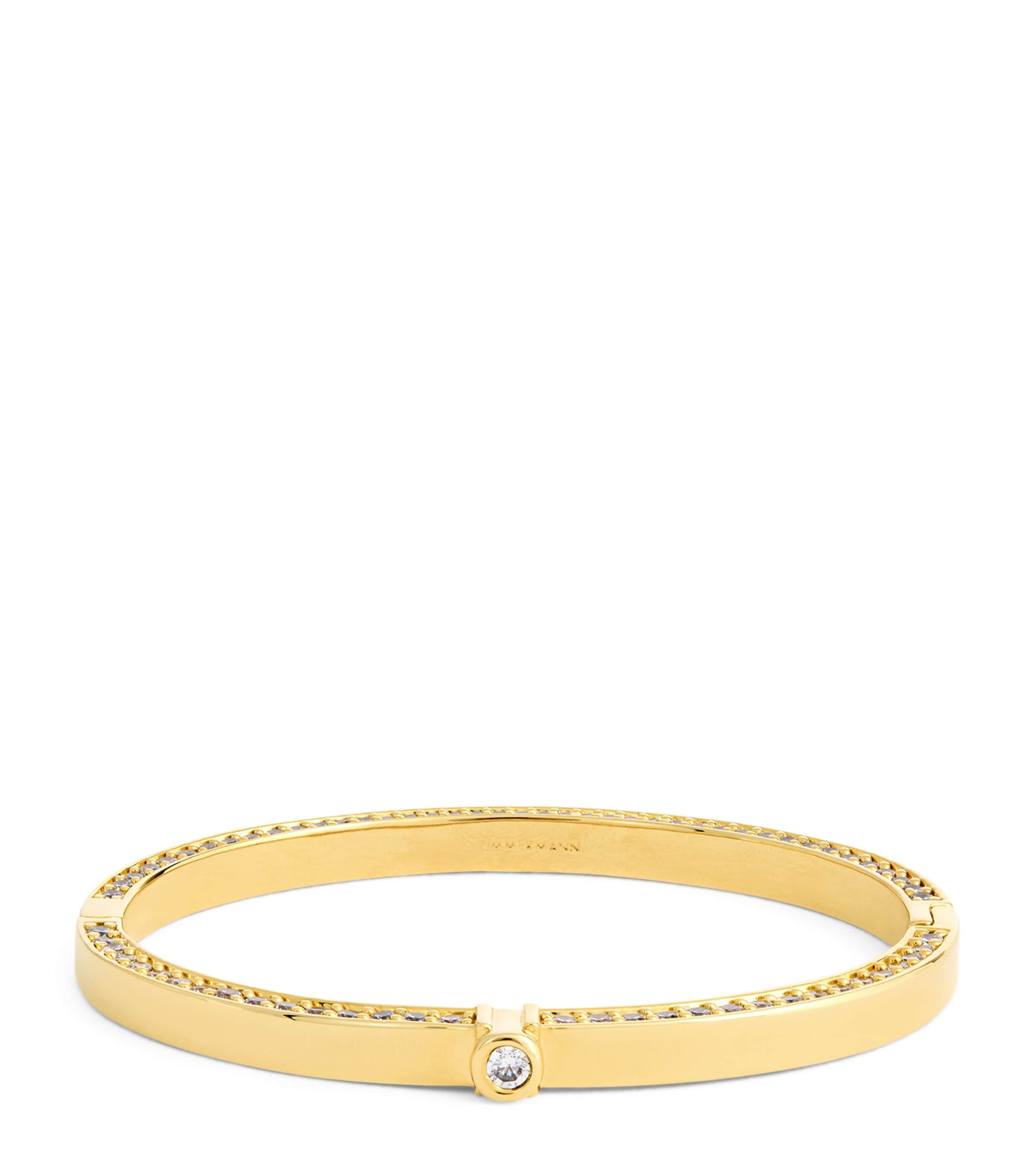 Zimmermann Gold-plated Halo Pavé Bangle