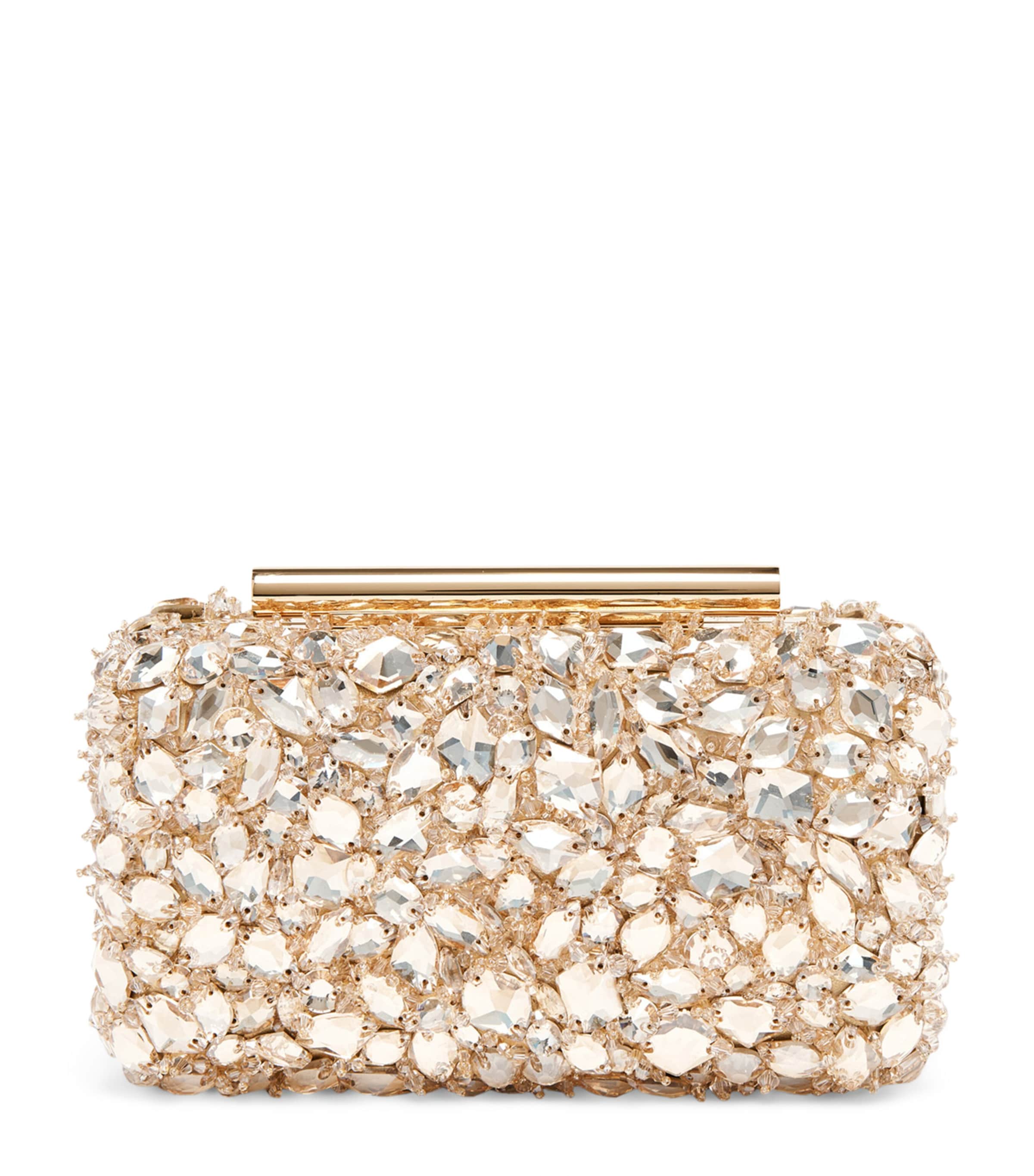 Alexander Mcqueen Leather T-bar Box Clutch Bag In Pattern
