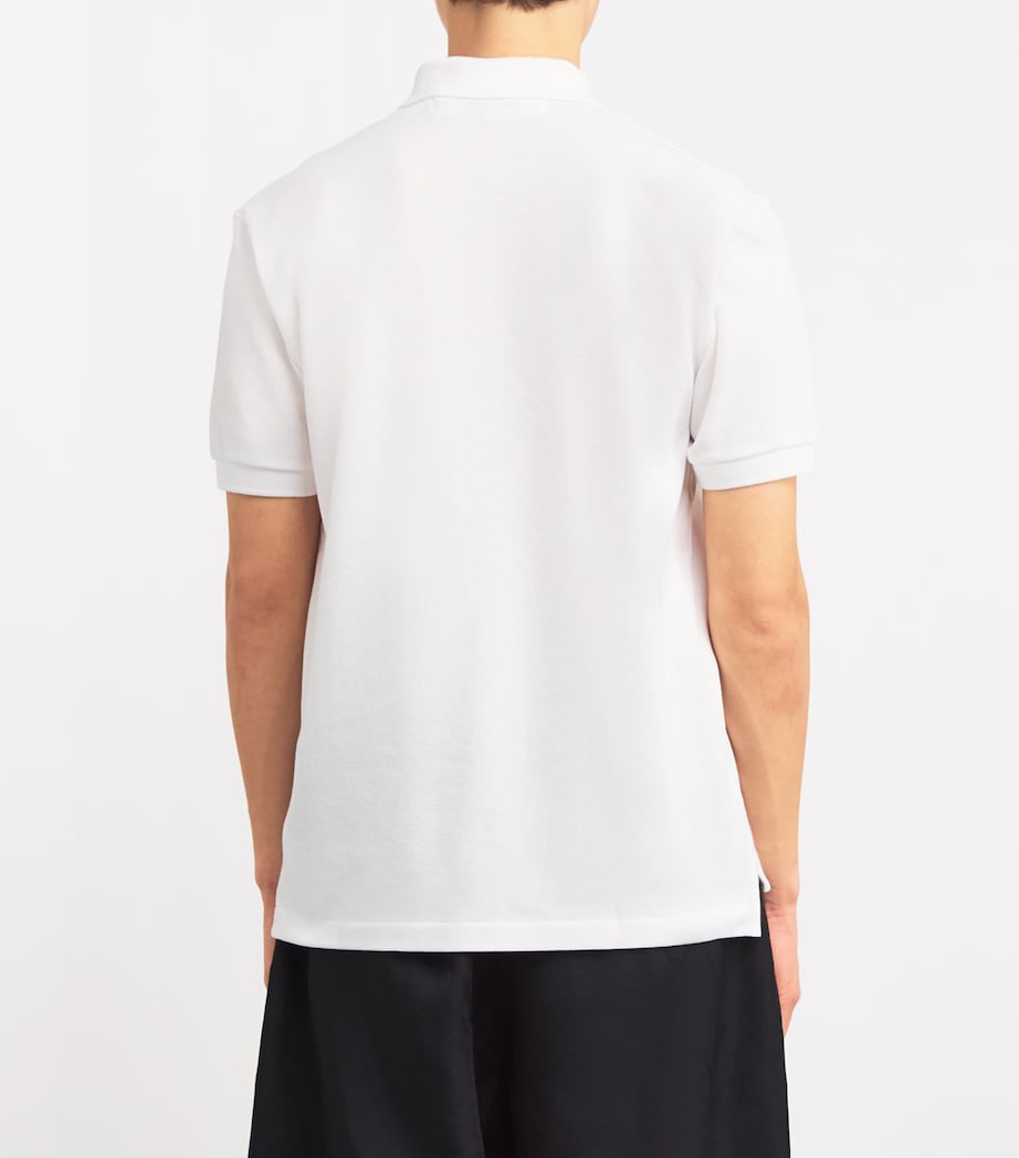 Heart Logo Polo Shirt WHITE Image 4