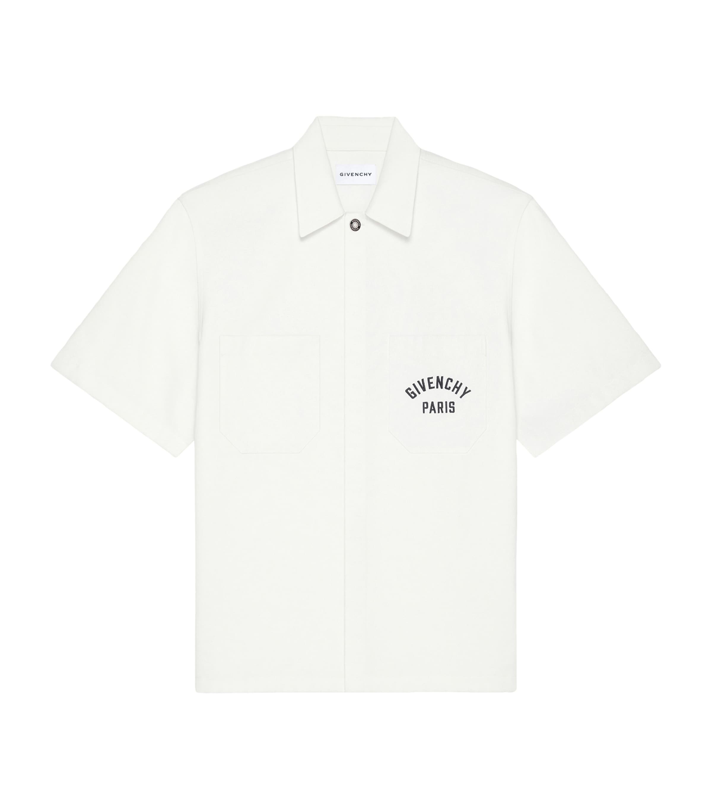 Cotton Logo Short-Sleeve Shirt IVORY Image 1