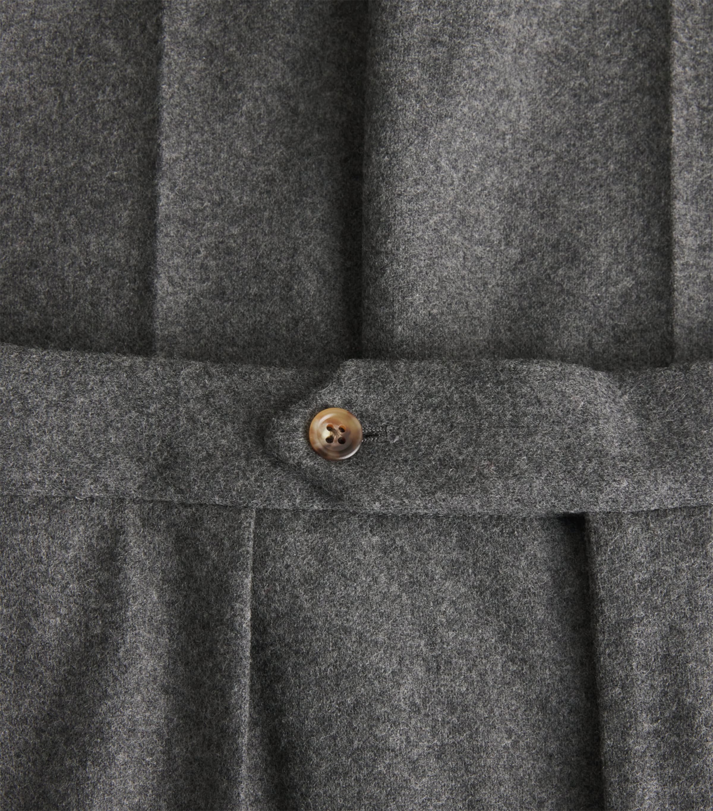 Wool-Blend Flannel Trousers MEDIUM GREY HEATHER Image 5