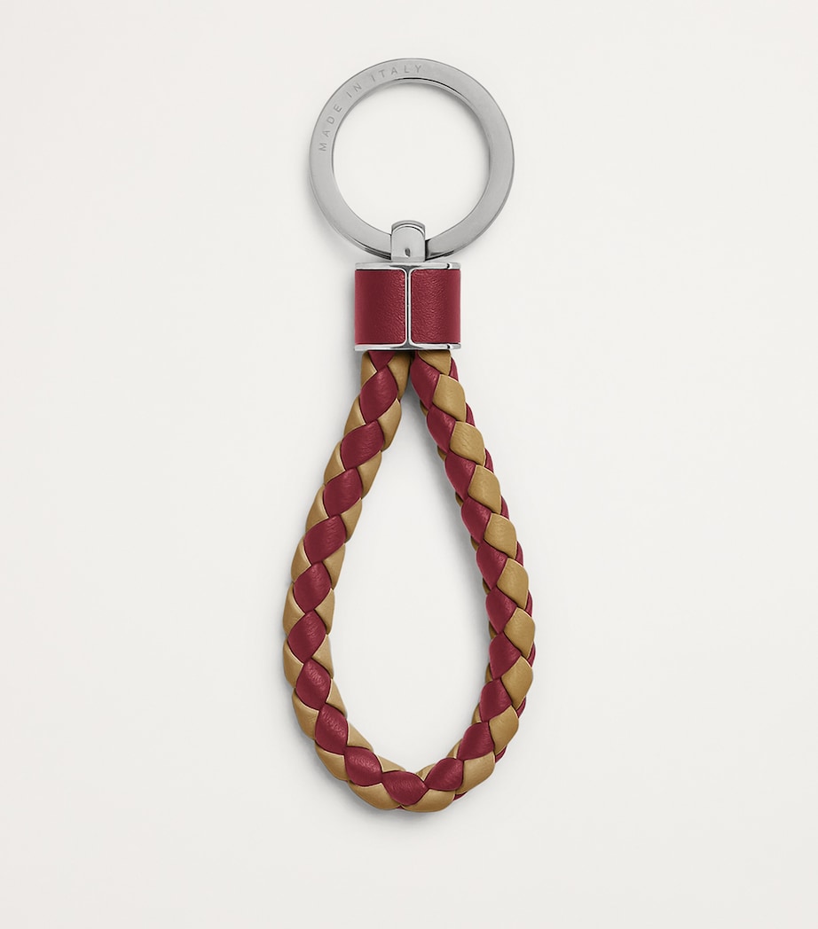 Bottega Veneta Intreccio Leather Keyring Image 2