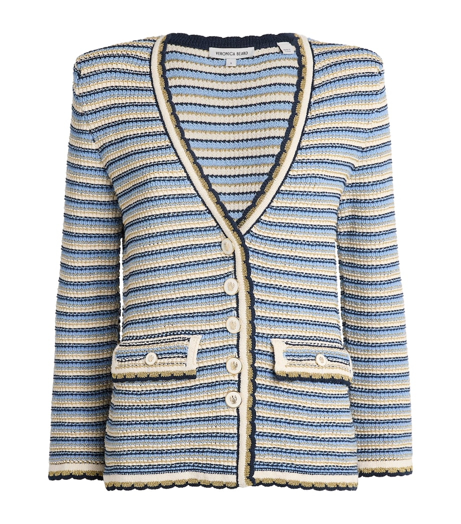 Cotton-Blend Ceriani Cardigan NAVY MULTI Image 1