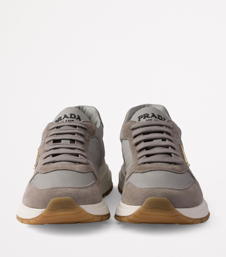 Prada Suede and Re-Nylon Prax 01 Sneakers Image 4