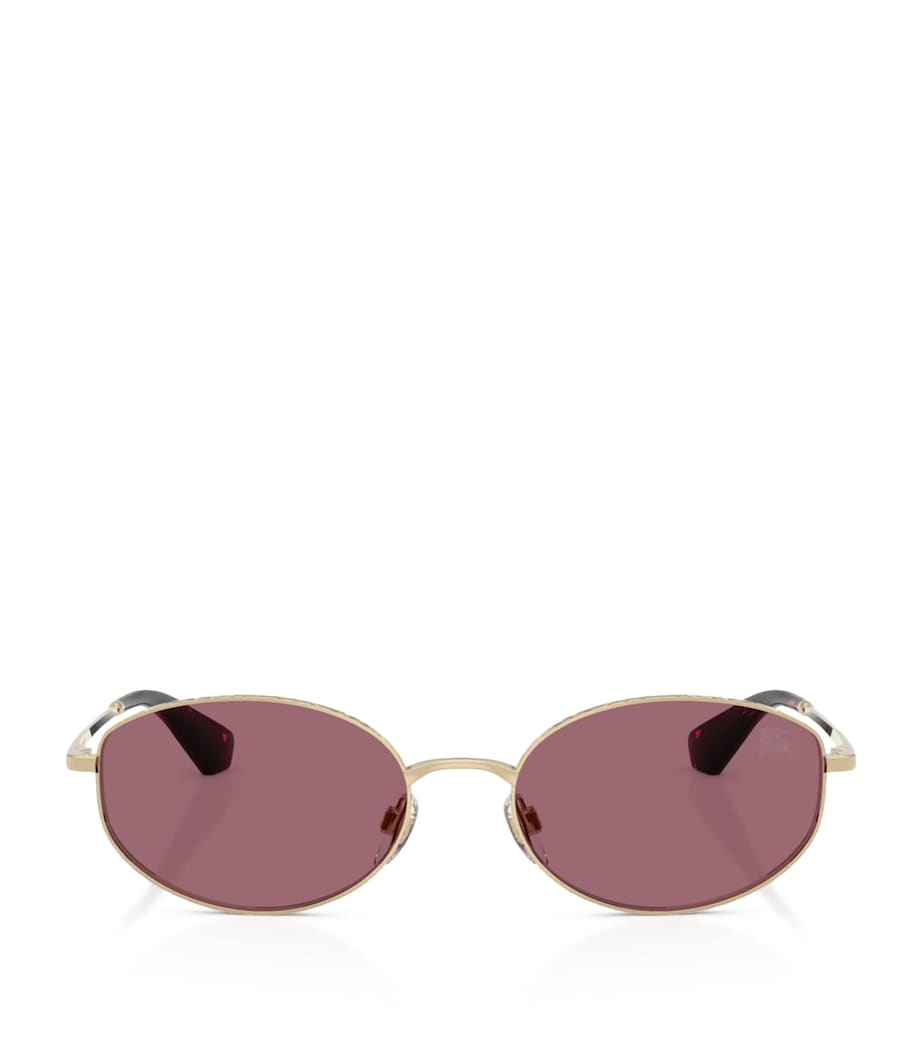 Burberry Metal BE3169 Oval Sunglasses Gold Image 1