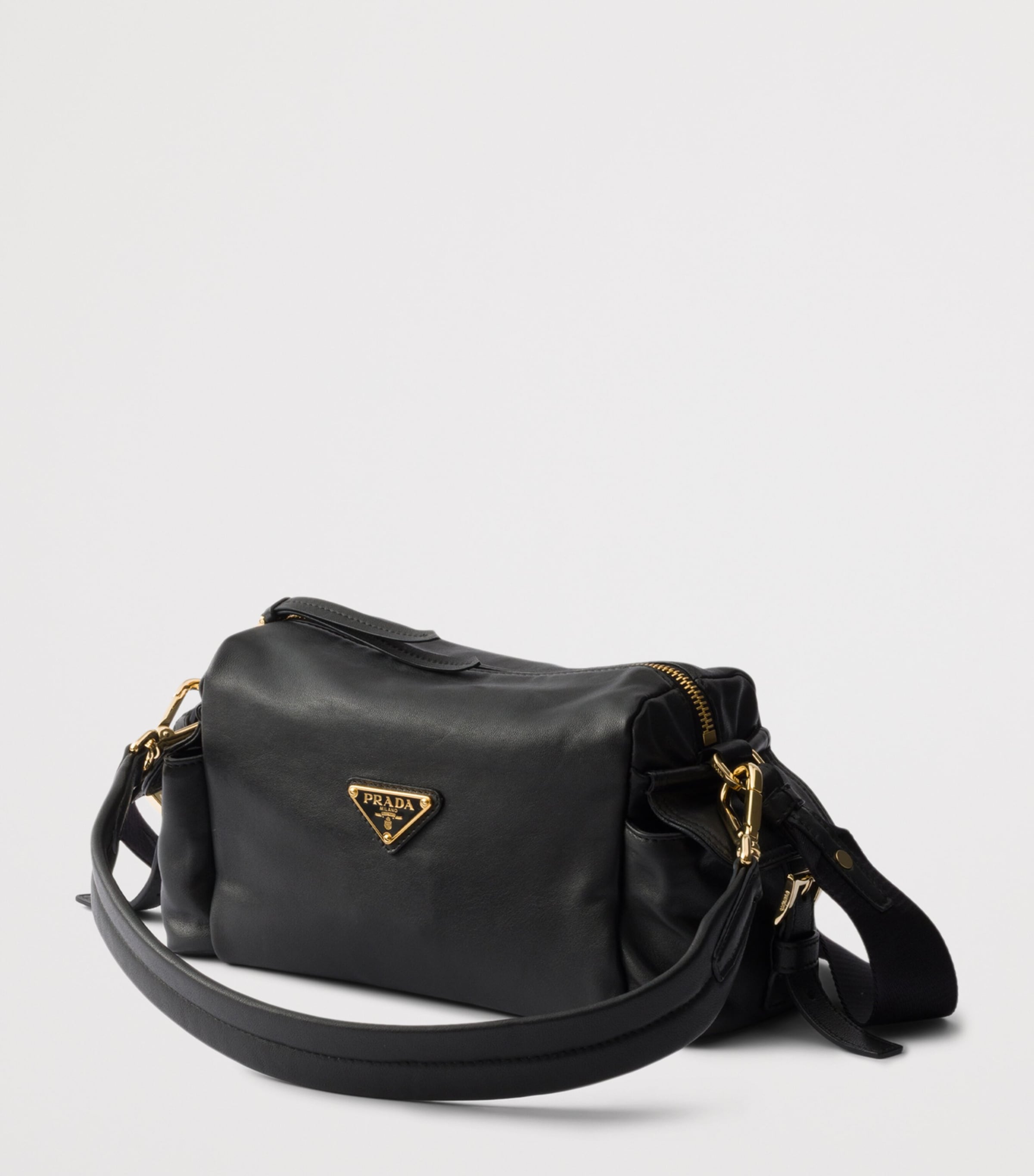 Prada Small Leather Explore Shoulder Bag Black Image 2