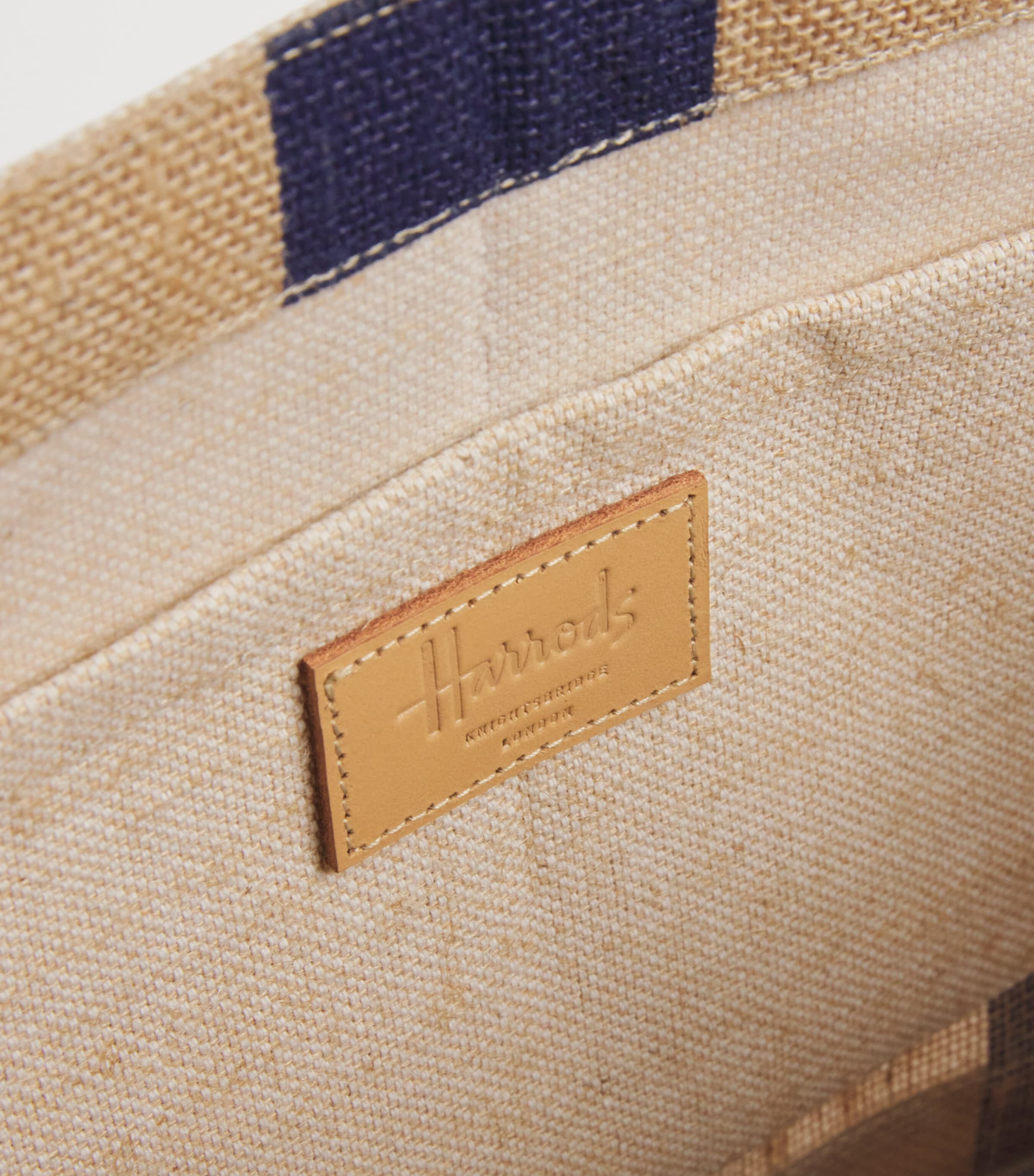 Small Canvas Stripe Knightsbridge Shopper Bag BLUE Image 3