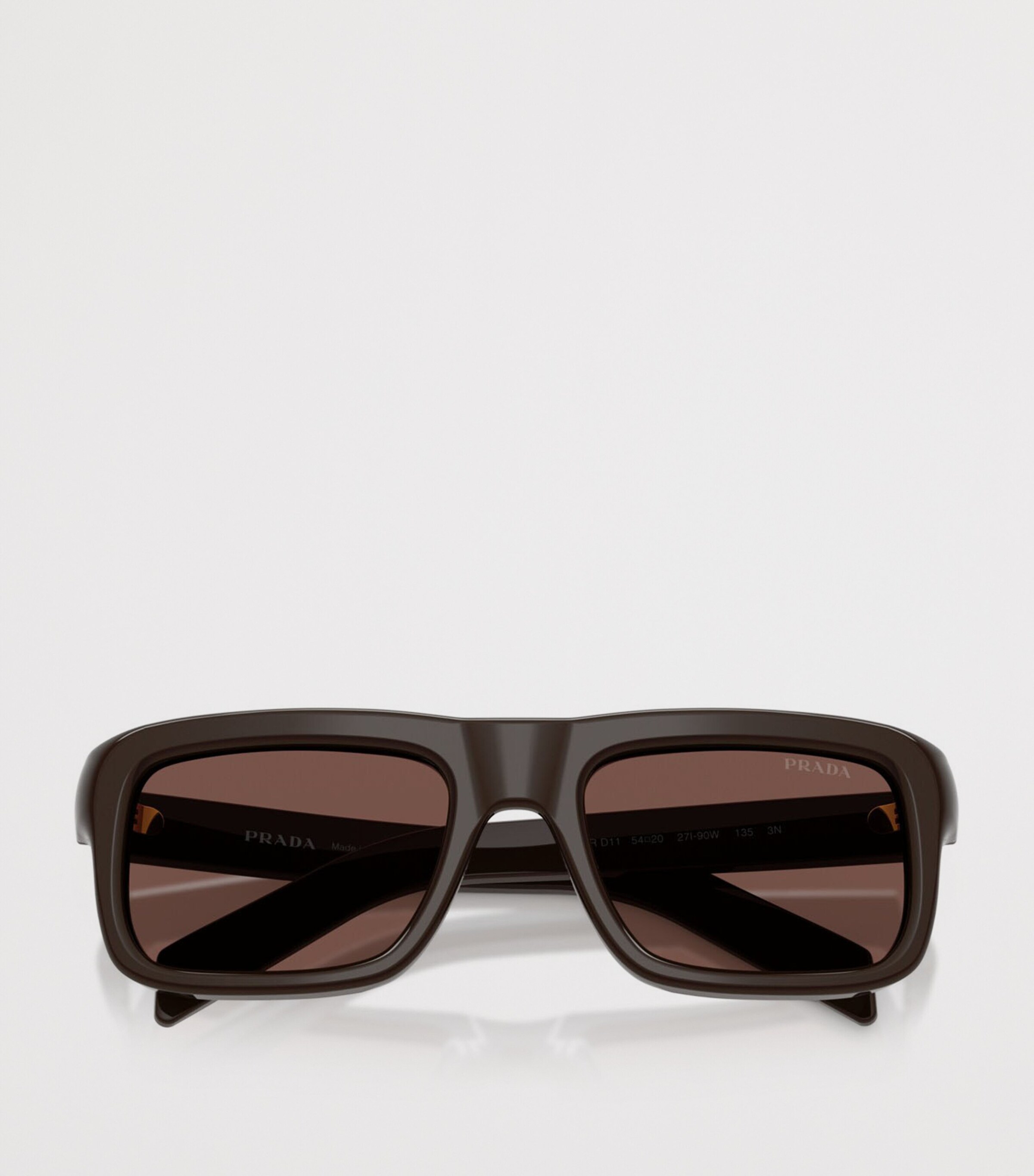 Prada Acetate Square Sunglasses Brown Image 5