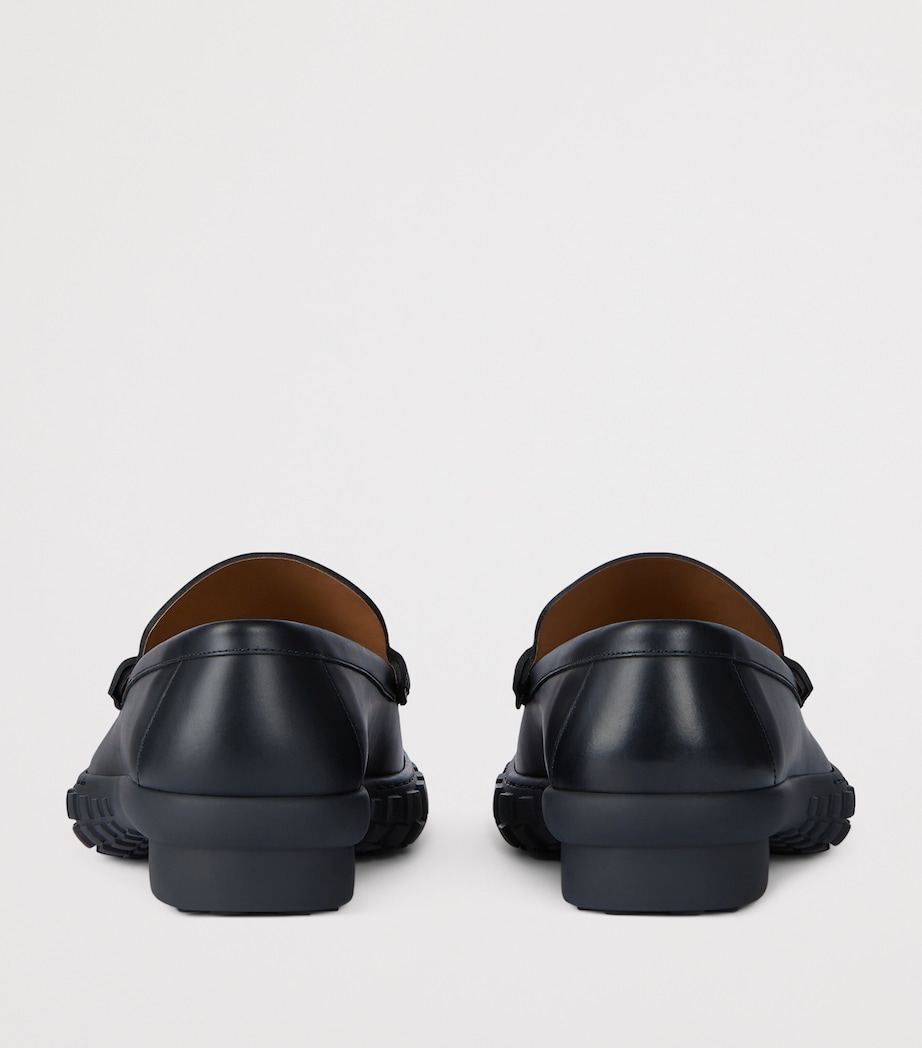 Leather Echo Loafers BLACK Image 6