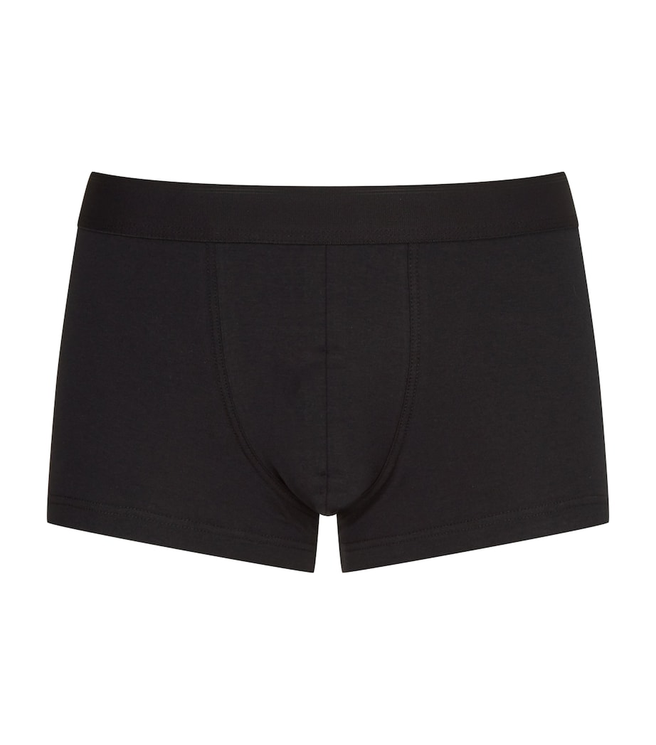 Stretch-Cotton Trunks BKAA - BLACK Image 1