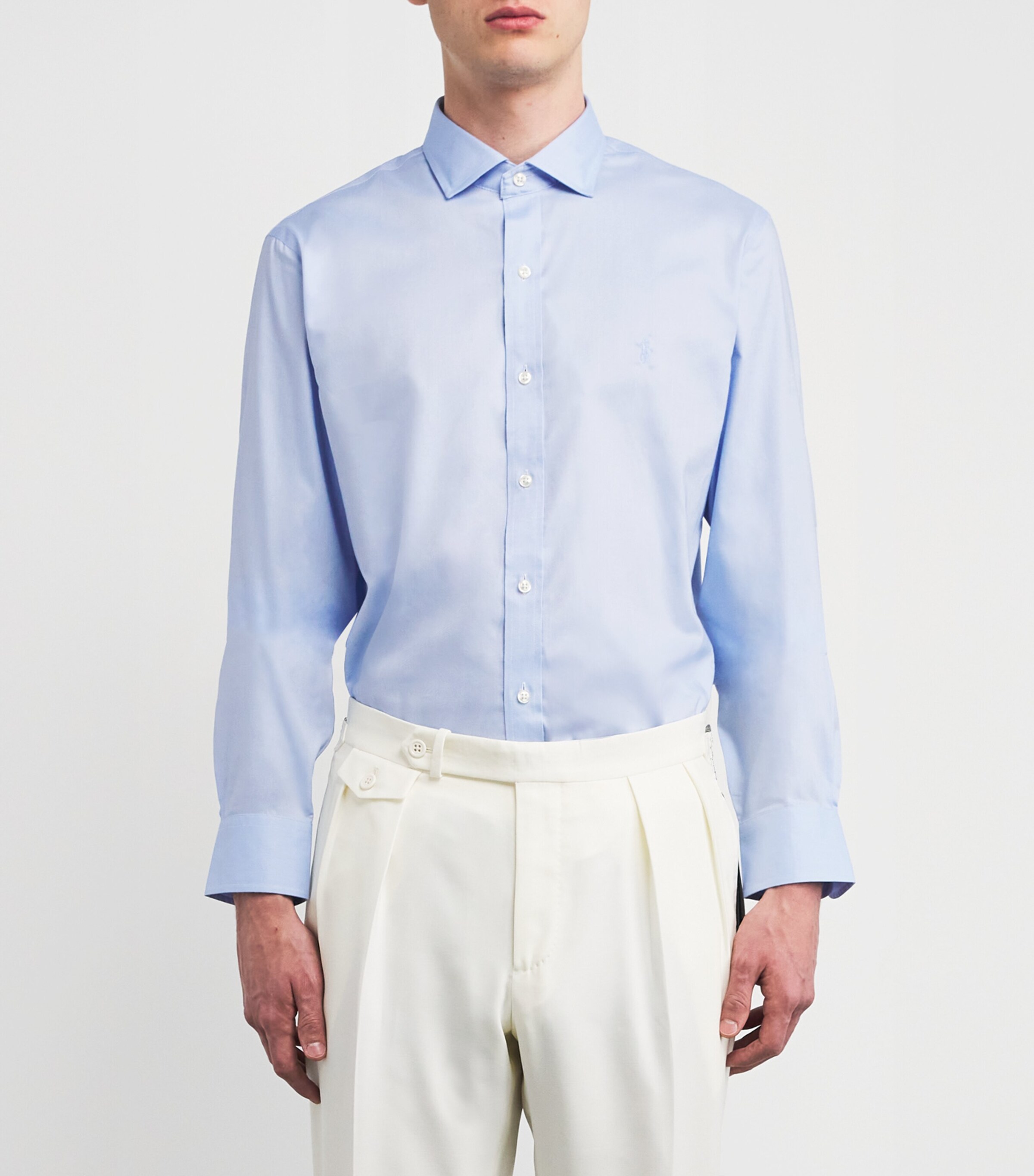 Polo Ralph Lauren Mens Cotton Oxford Shirt Blue Image 3