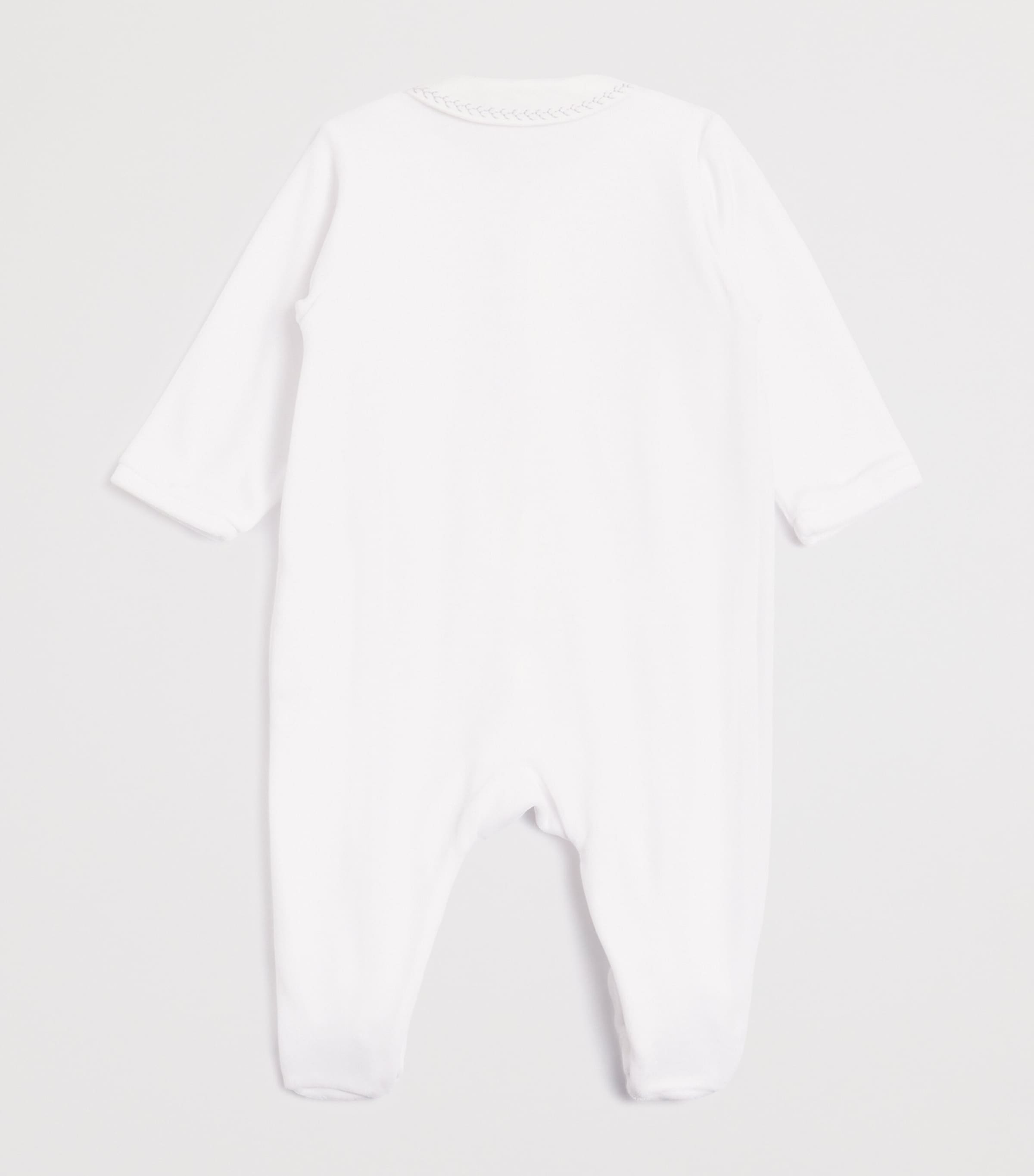 Embroidered All-In-One (Newborn-2 Years) 1BLANC Image 2