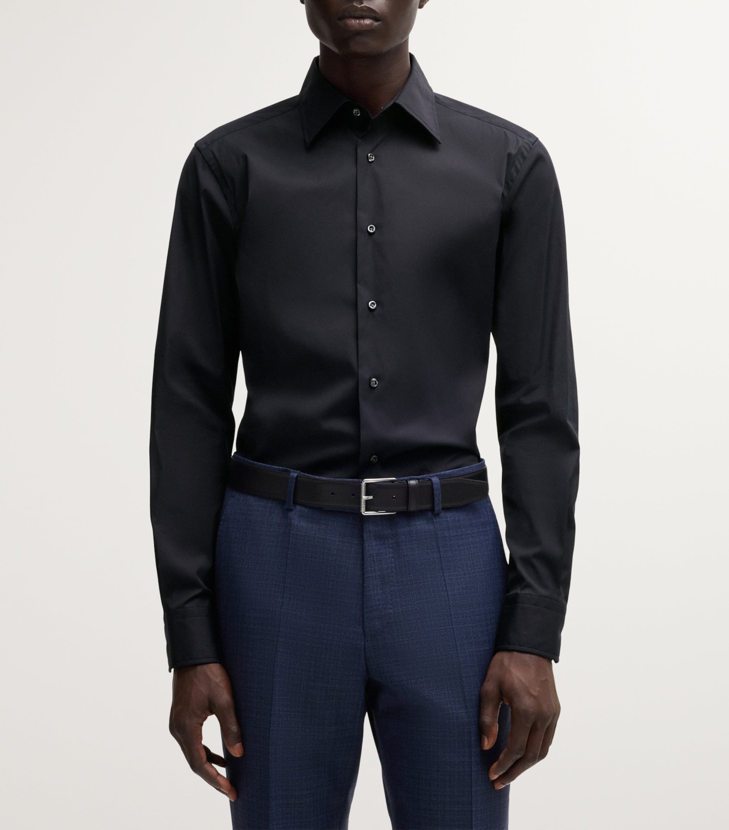 Stretch-Cotton Slim Shirt 410 Image 2