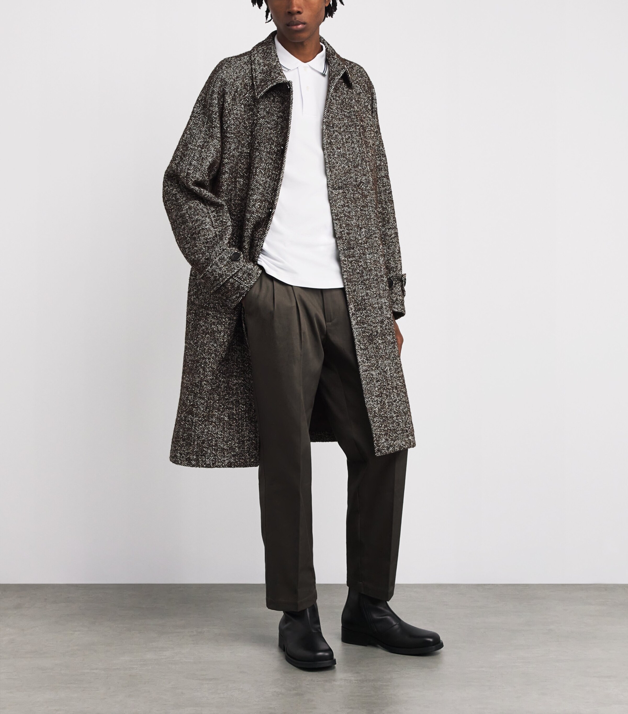 Cotton Long-Sleeve Polo Shirt 100 Image 2