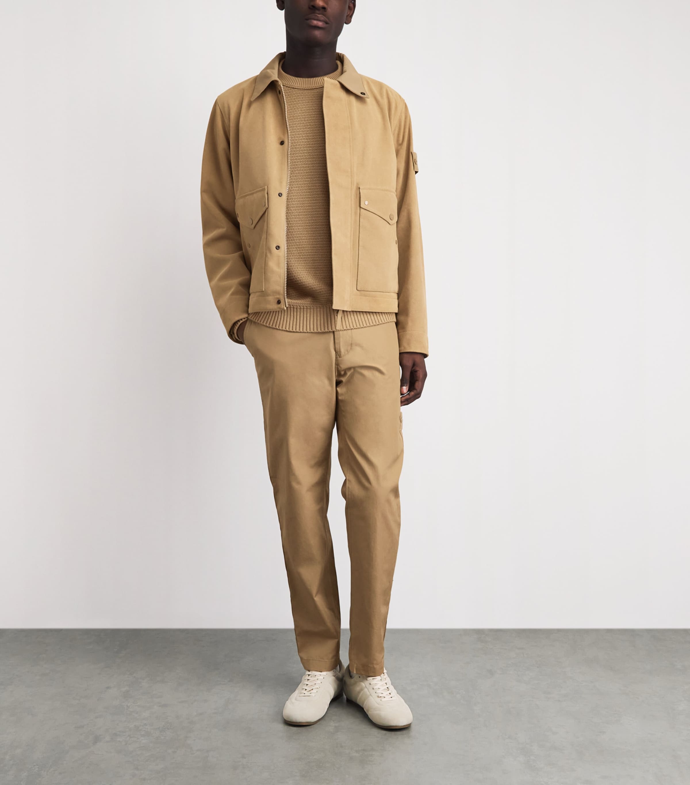 Stone Island Mens Cotton-Cashmere Ghost Sweater Image 2