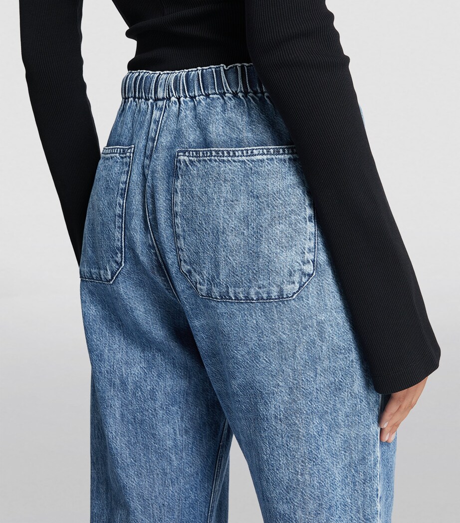 Rag & Bone Womens Printed Terry Miramar Wide-Leg Trousers Noosa Image 6