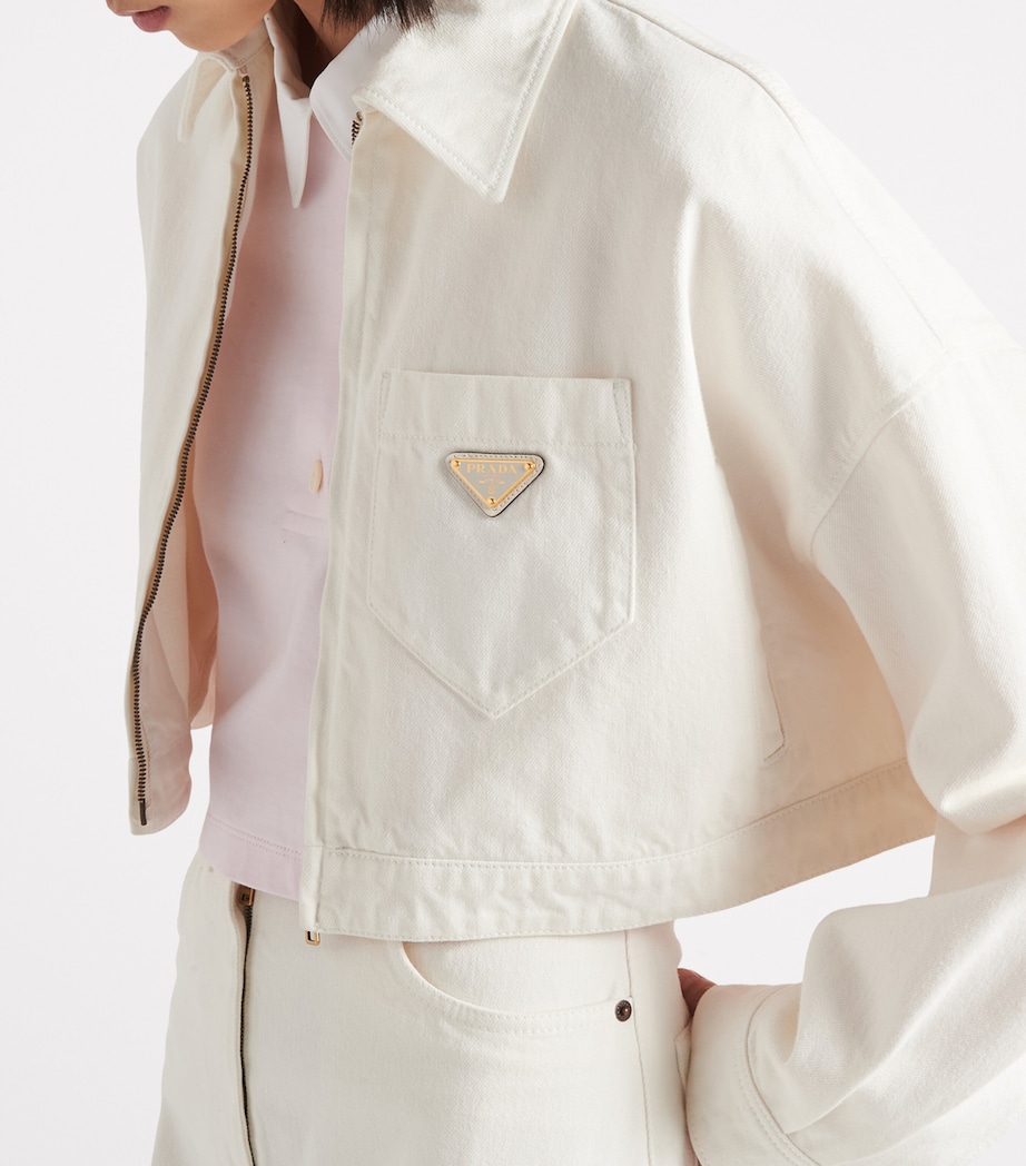 Triangle Denim Jacket F01CD Image 3