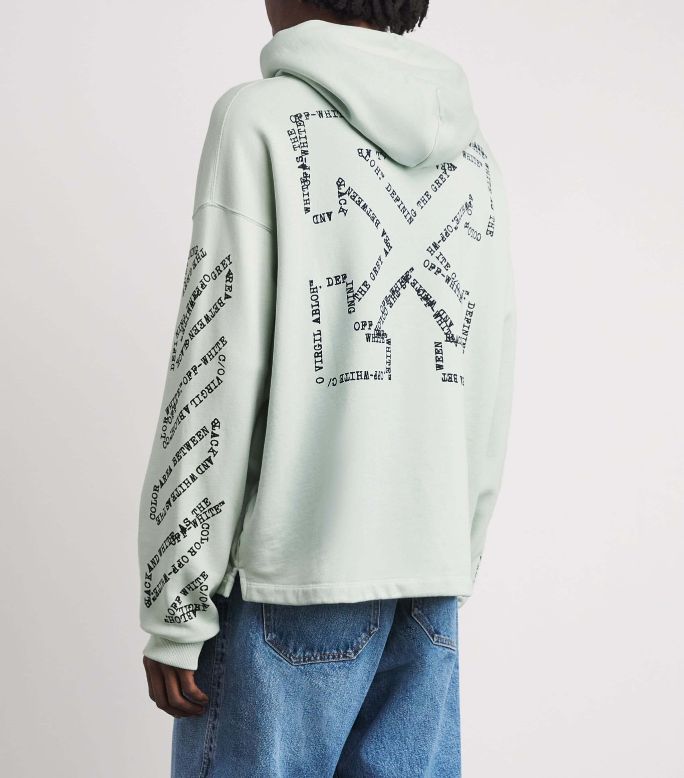Off-White Mens Arrows Diagonal Hoodie Mint Image 5