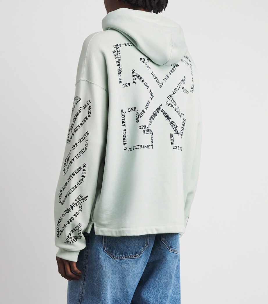 Off-White Mens Arrows Diagonal Hoodie Mint Image 5