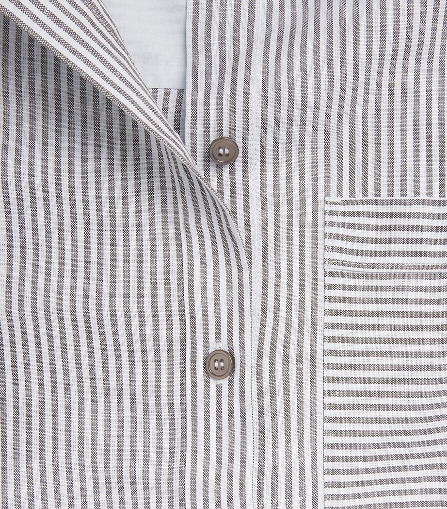 MM Womens Striped Shirt Sky Blue Image 6