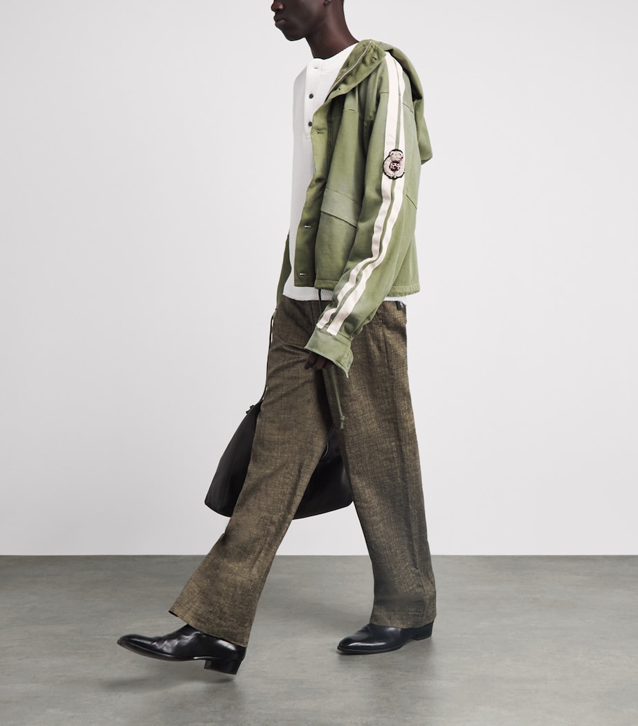 424 Mens Cotton Racing Jacket Sage Grn Image 2