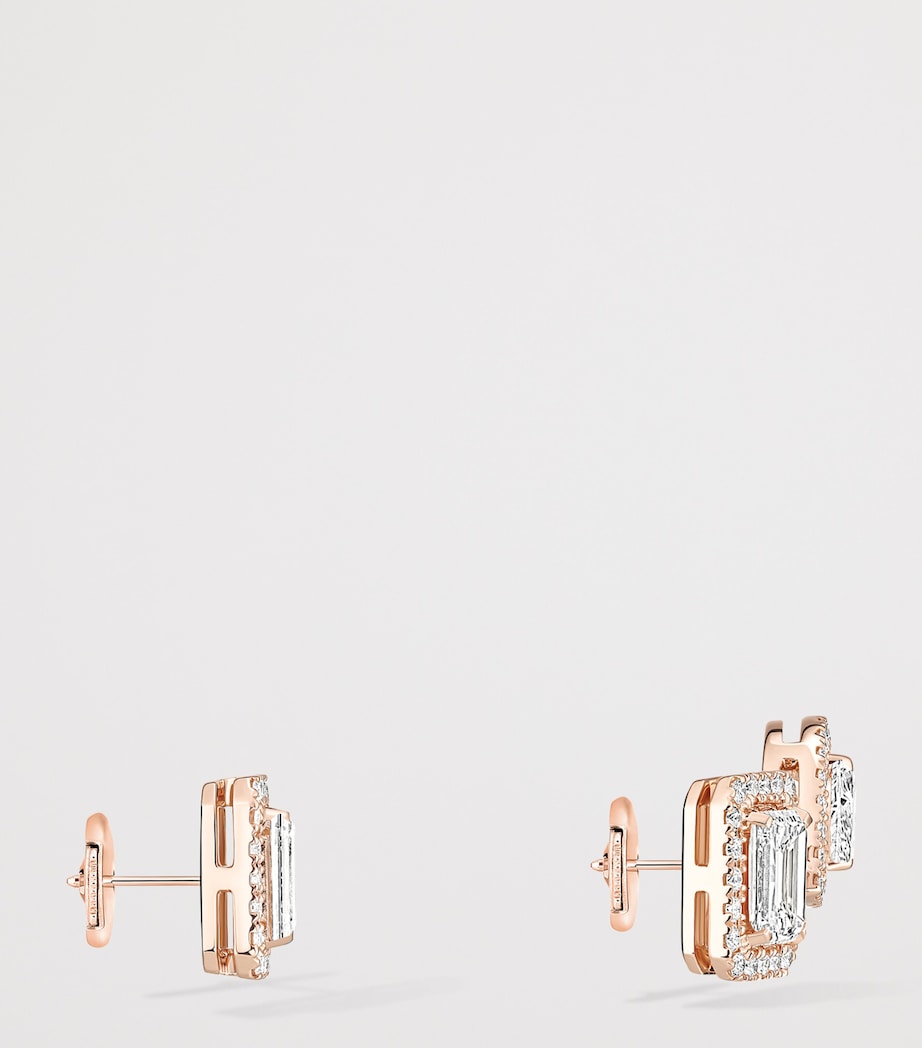 Messika My Twin Rose Gold and Diamond Earrings Pink Gold Image 3