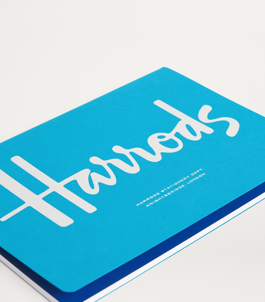 Harrods Logo A5 Notebook Blue Image 3