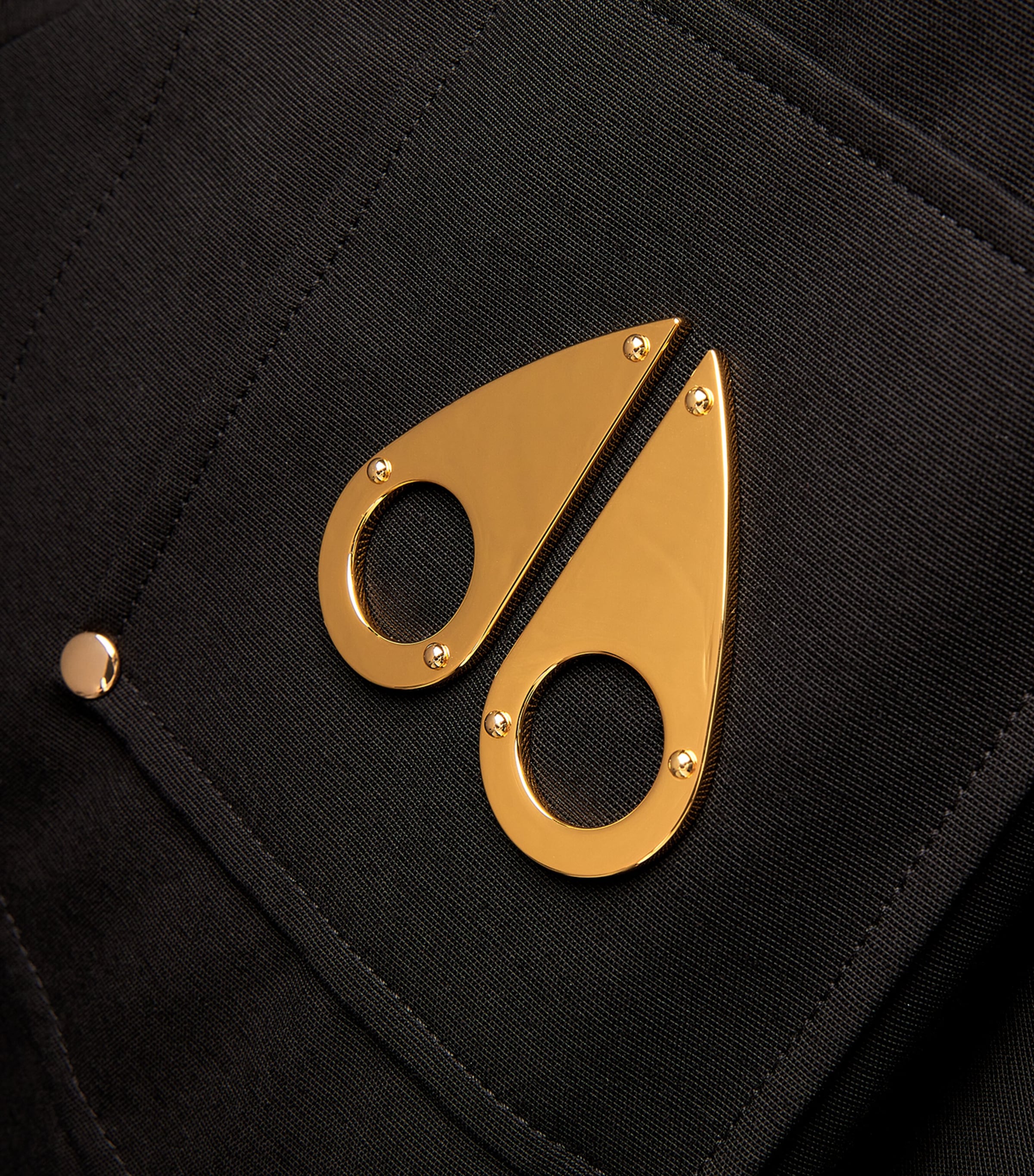 Fur-Trim Bomber Jacket 305 BLK W/BLK SH Image 5