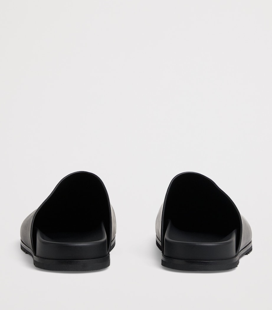 Leather Granola Mules BLACK/ 09 Image 4