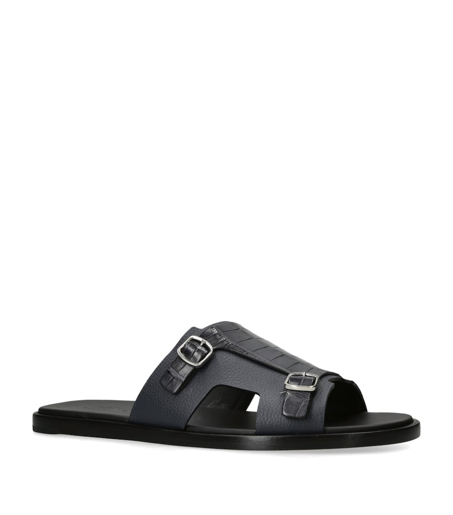 Crocodile Monk Sandals NAVY Image 3