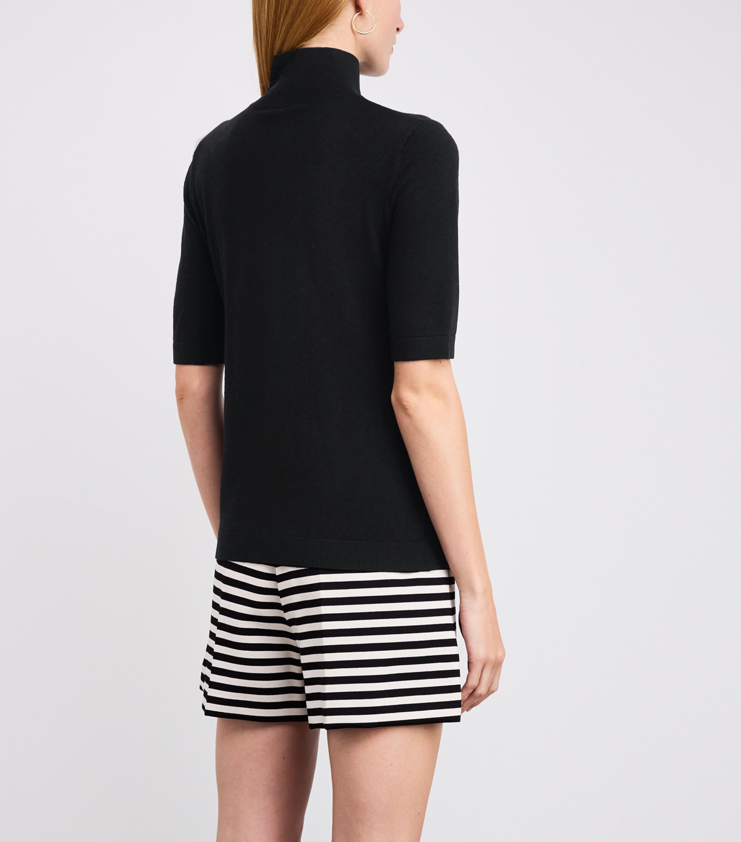 Virgin Wool Rollneck Sweater BLACK Image 4