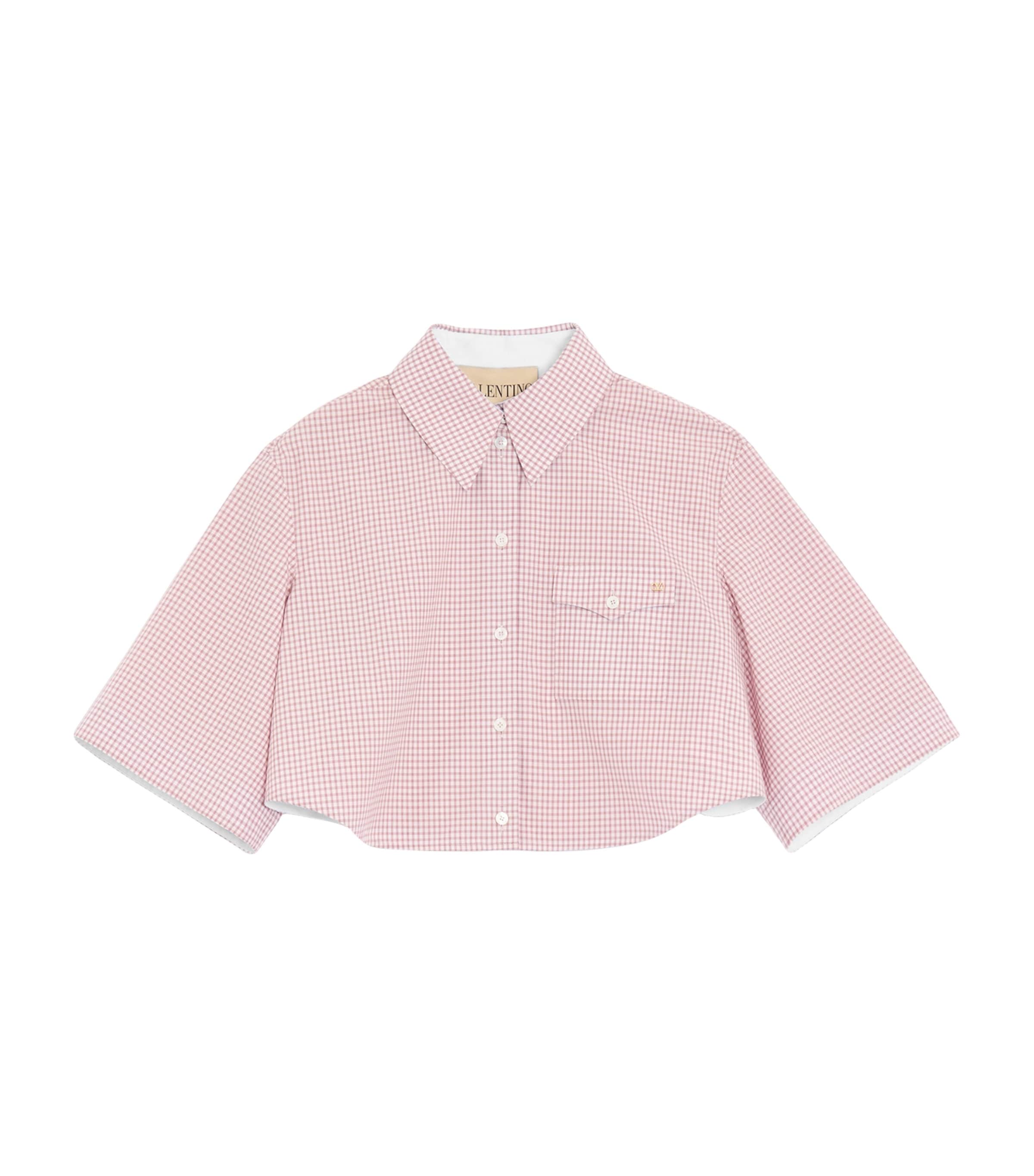 Valentino Womens Cotton Cropped Shirt Image 1