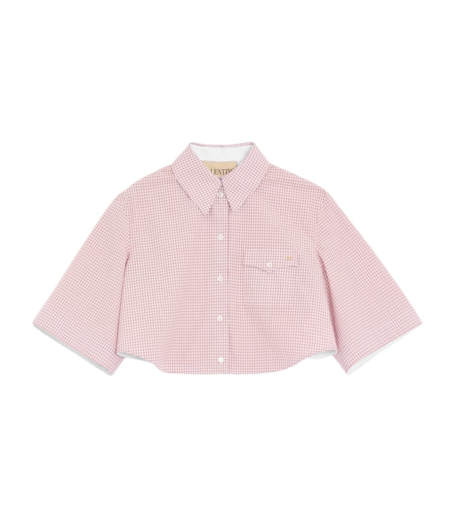 Valentino Womens Cotton Cropped Shirt Image 1