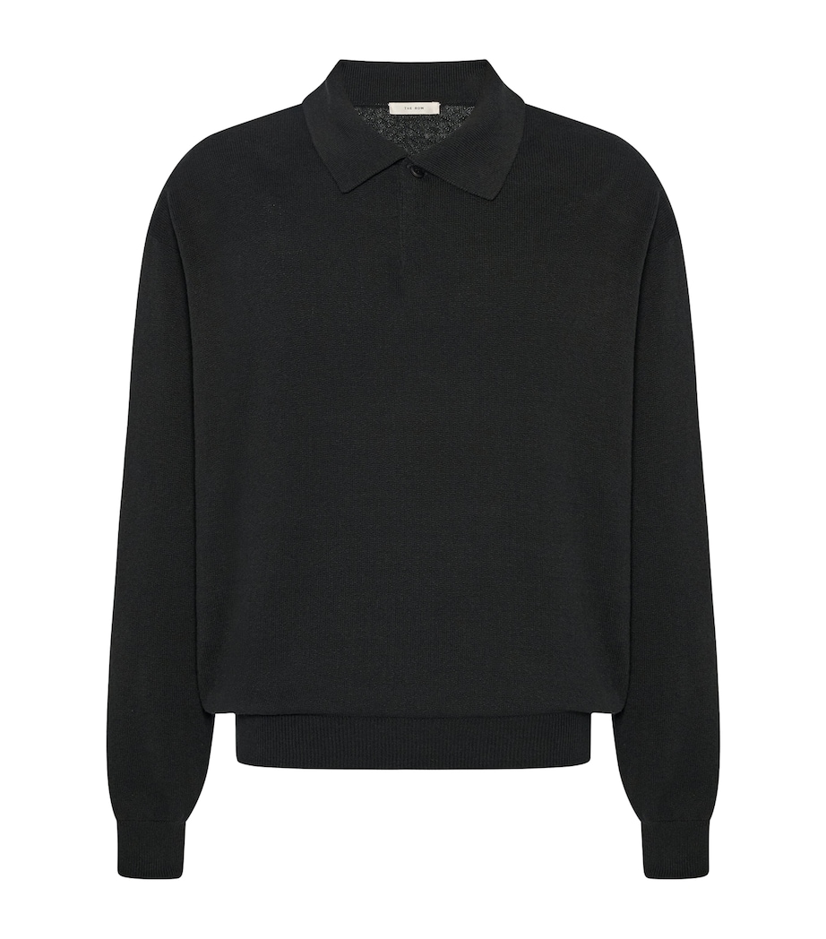 The Row Mens Kirin Cotton Sweater Faded Black Image 1