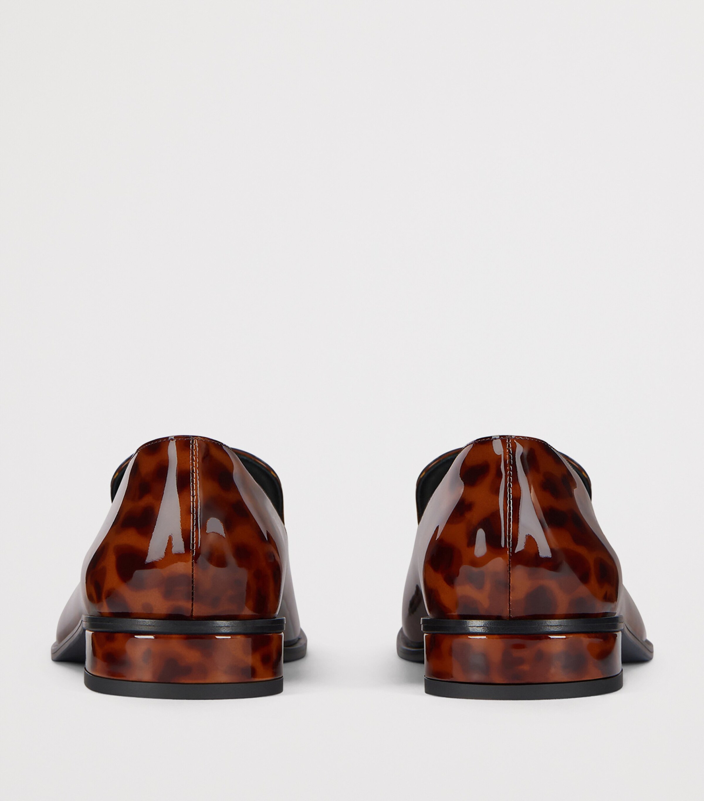 Calf Leather Tuxedo Label Loafers DARK BROWN/BLACK Image 5