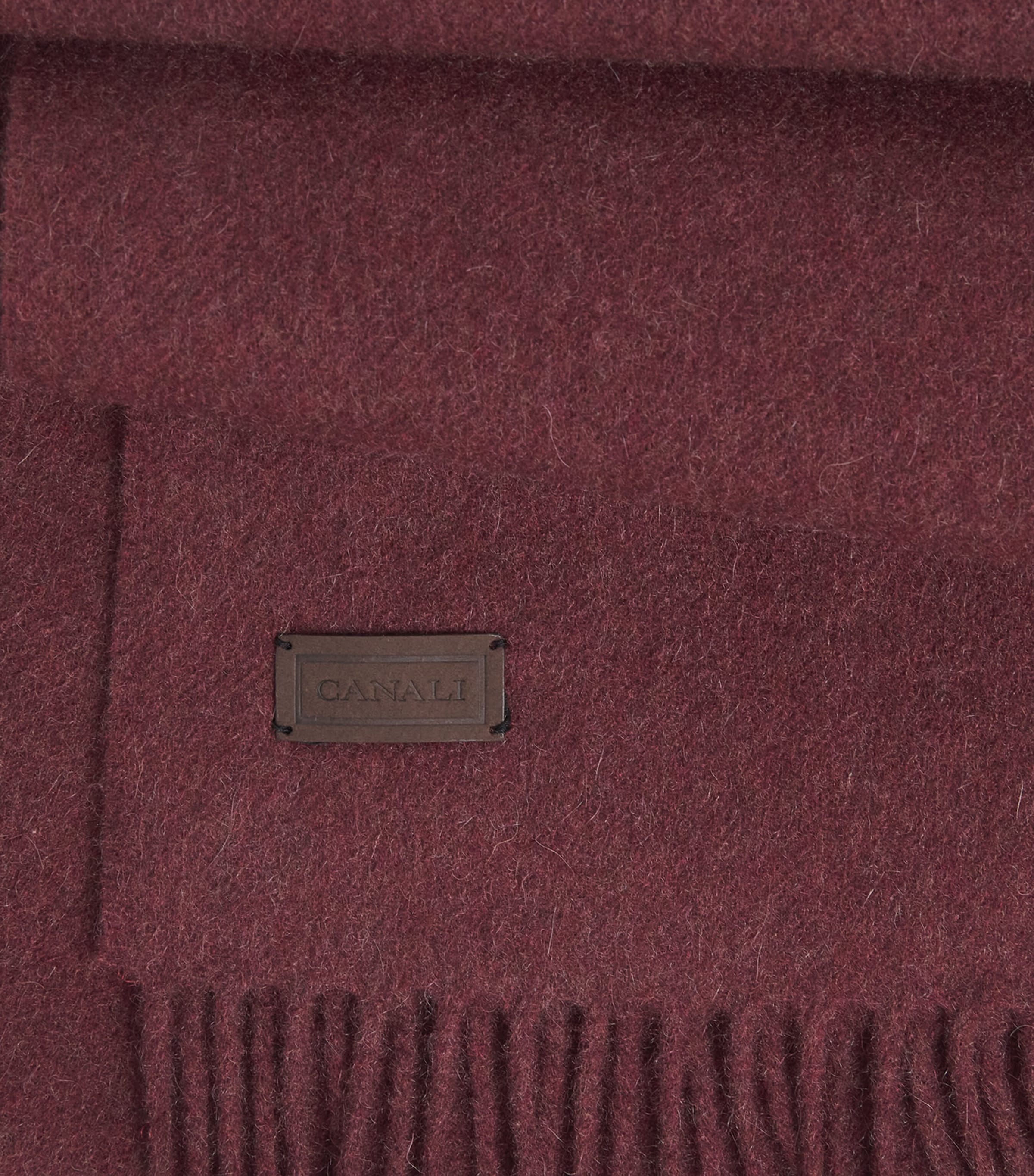 Canali Wool Fringe Scarf Image 4