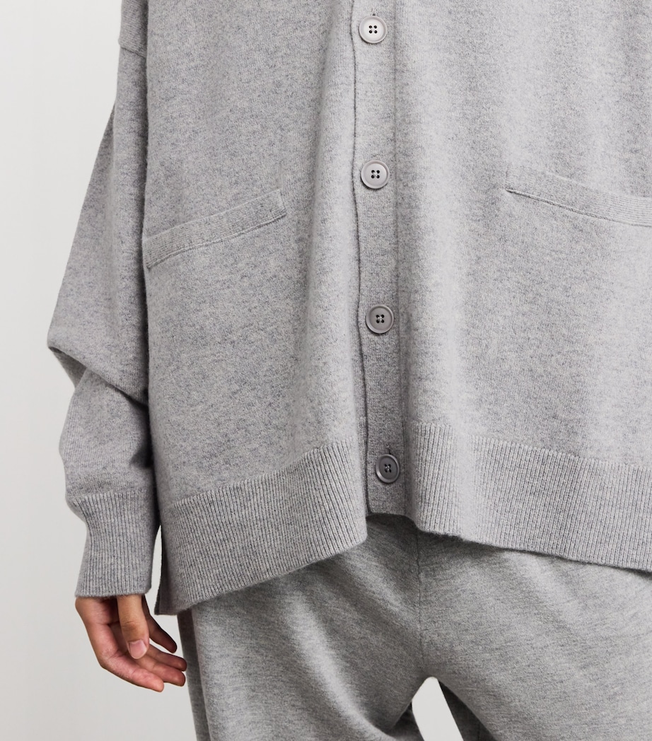 Cashmere-Blend No.24 Tokio Oversized Cardigan GREY Image 6