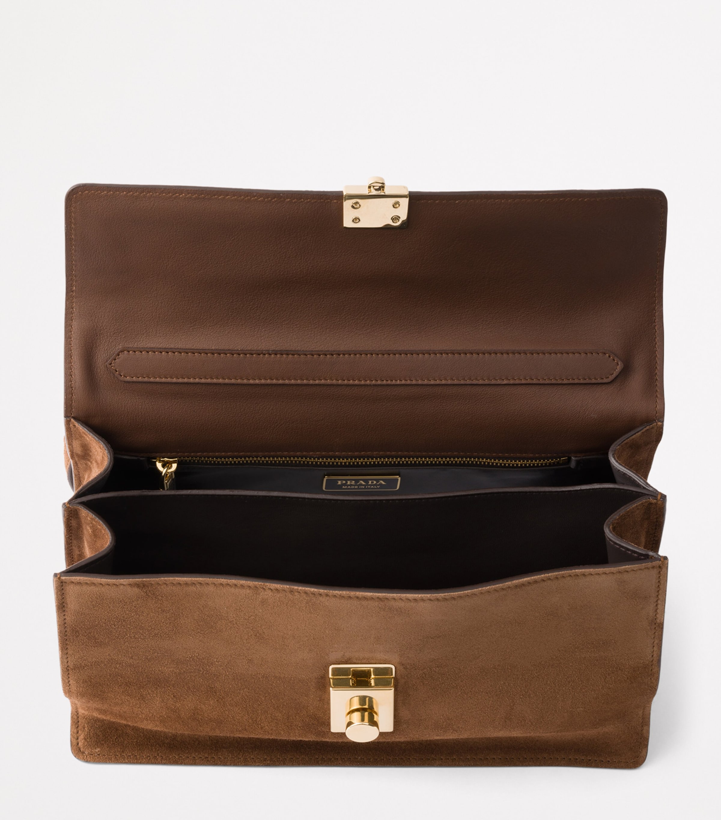 Medium Suede Shoulder Bag F0324 Image 4