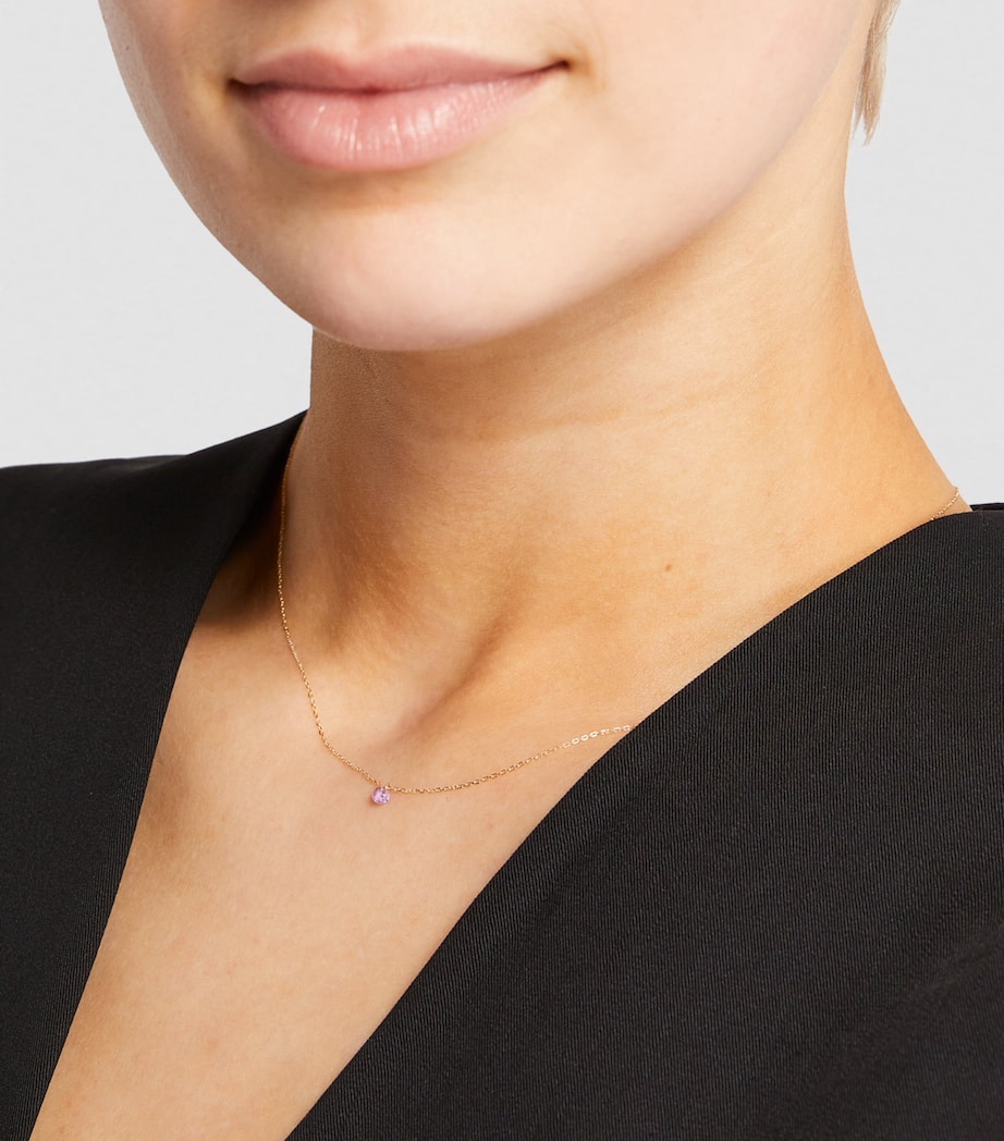 Persée Yellow Gold and Sapphire La Vie en Rose Necklace Yellow Gold Image 4