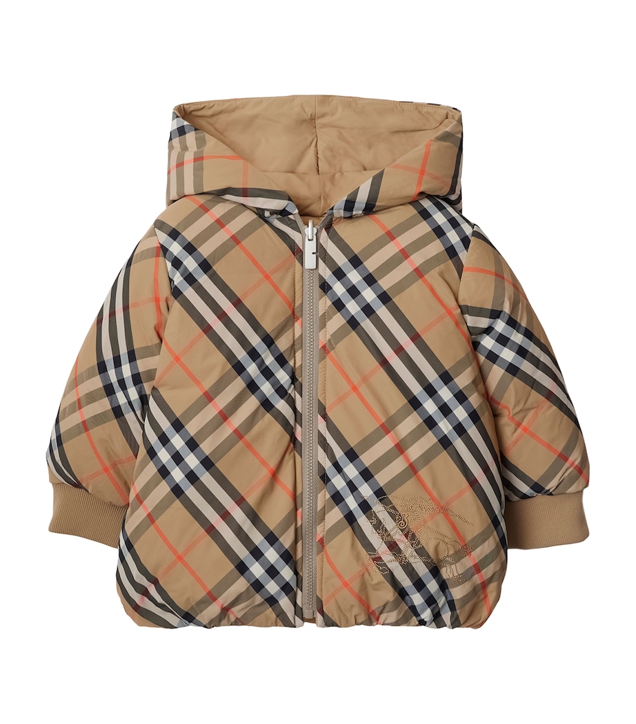 Down Reversible Puffer Jacket (6-24 Months) SAND IP CHECK Image 1