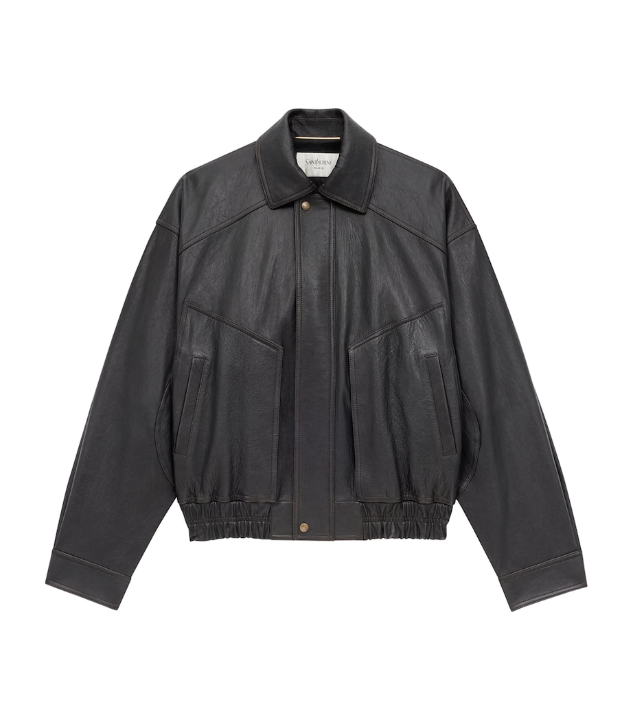 Leather Bomber Jacket 1628 Image 1