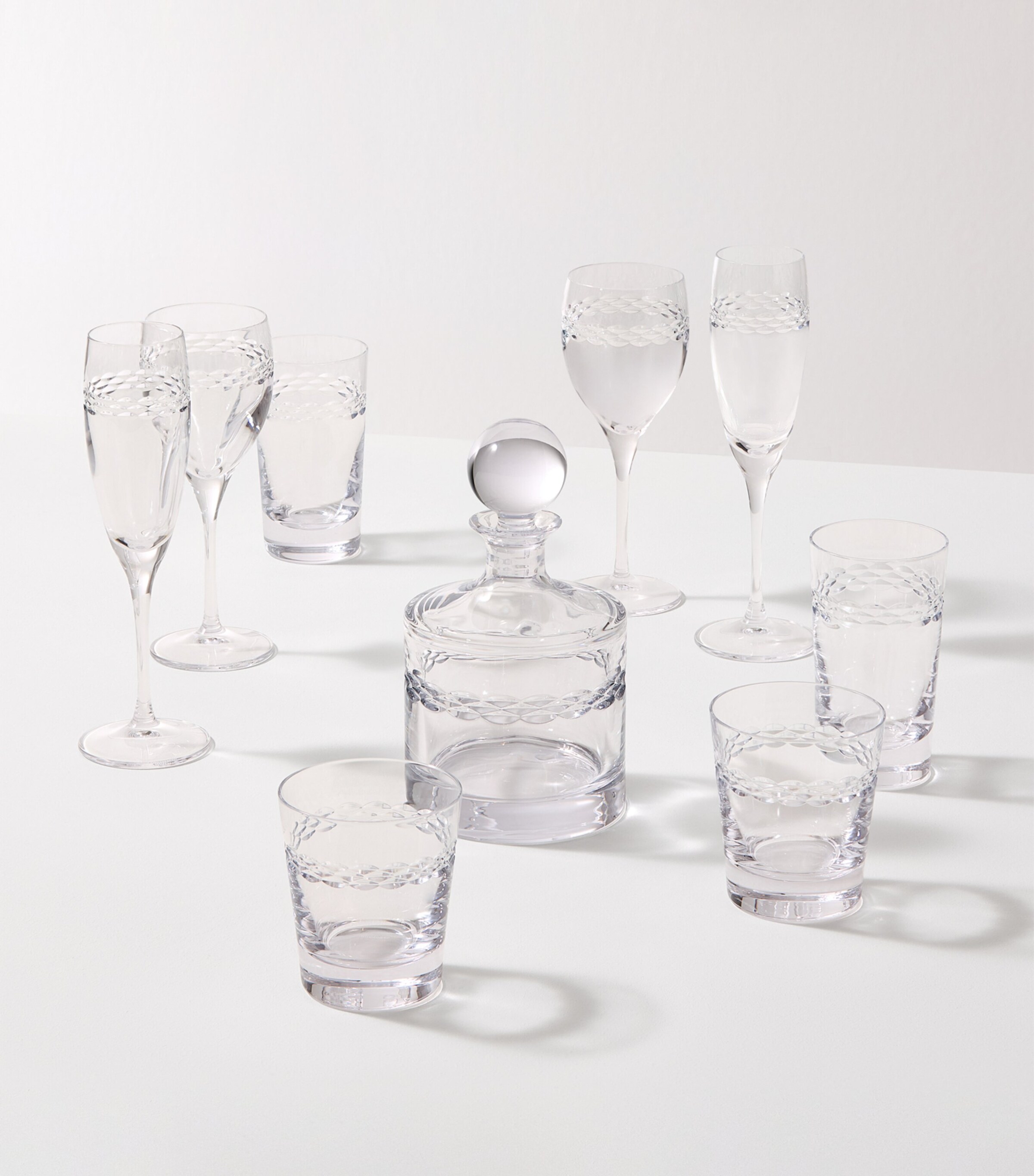 Crystal Neo Decanter and Tumbler Set CLEAR Image 6