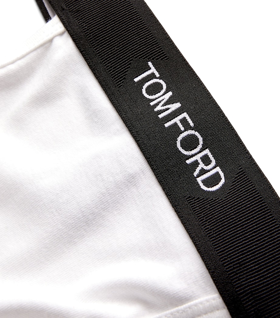 TOM FORD Mens Logo Jock Strap White Image 5