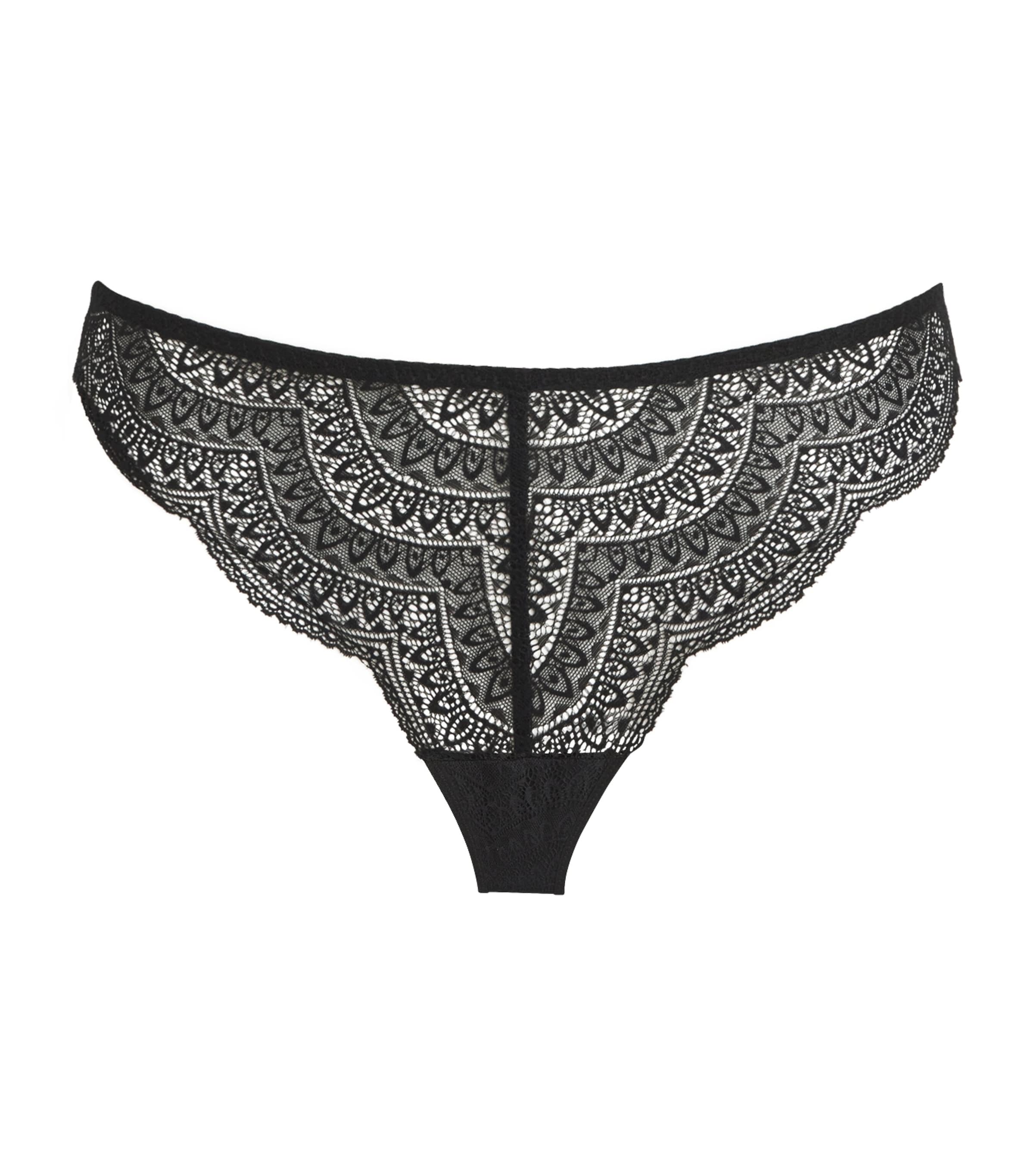 Simone Perele Lace Karma Tanga In Black