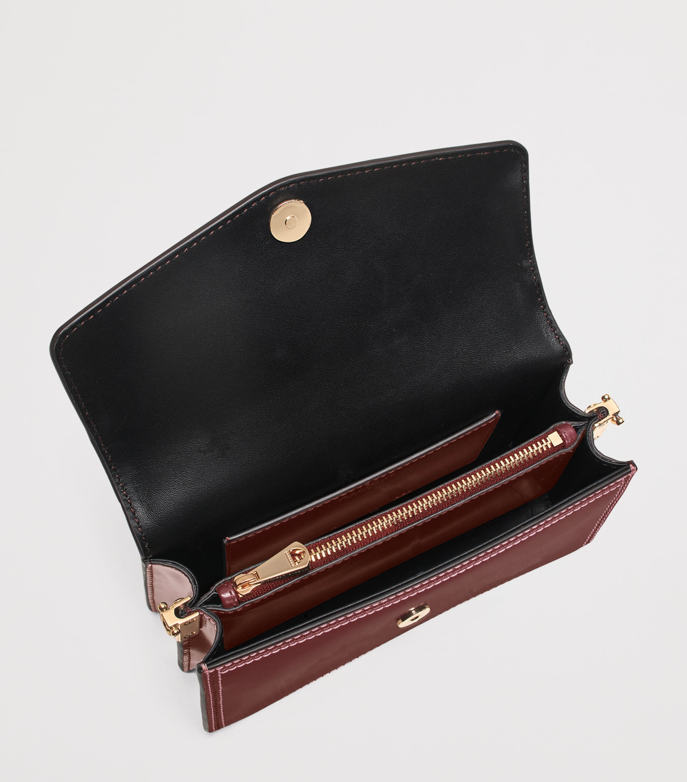 Leather Eliza Clutch Bag MERLOT Image 5