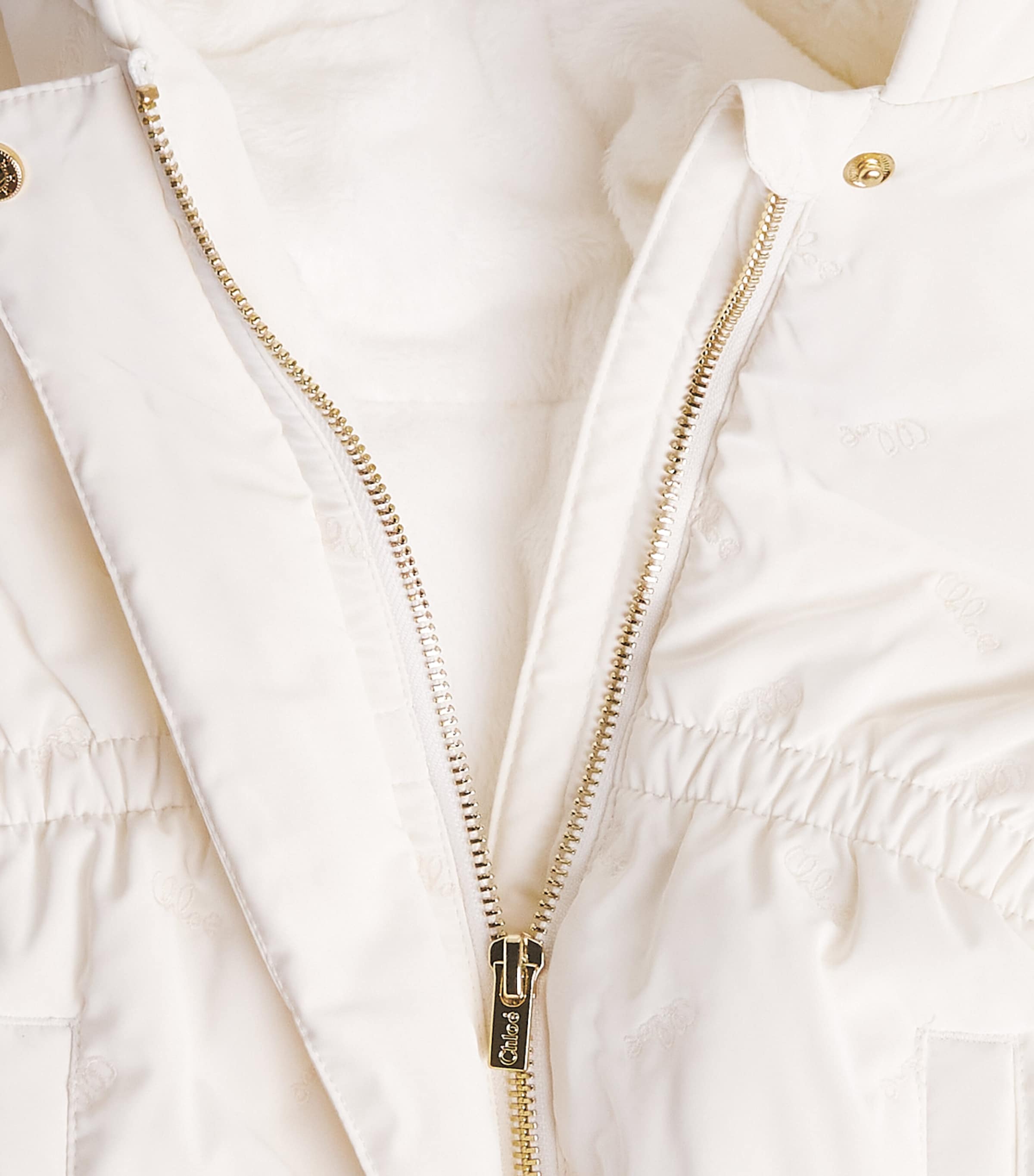 Embroidered Hooded Snowsuit (3-18 Months) OFFWHITE Image 3