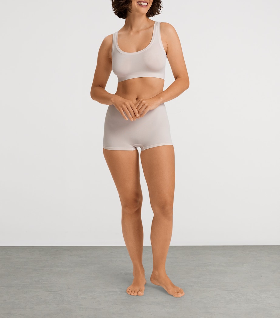 Hanro Womens Touch Feeling Boy Leg Briefs Melon Soda Image 5